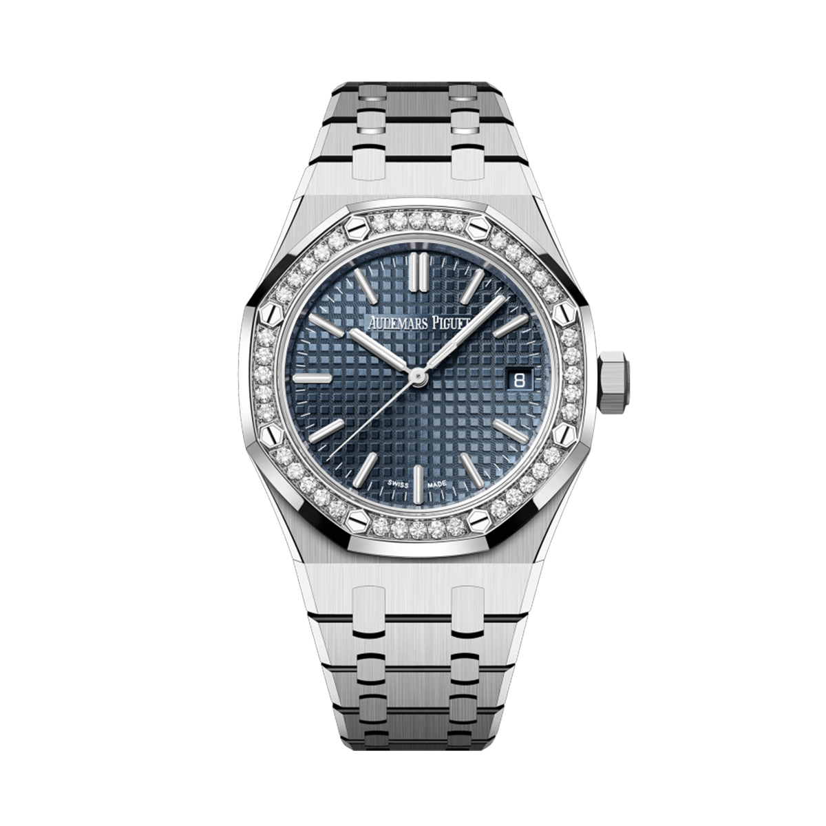 Buy Audemars Piguet Royal Oak 37 mm Blue Dial with Diamonds 15551ST.ZZ.1356ST.05 in Dubai UAE in Luxury watch boutique WATCH LAB