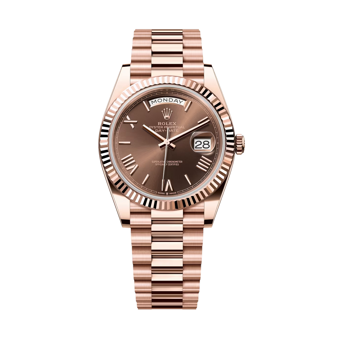 Rolex Day Date 40 in rose gold