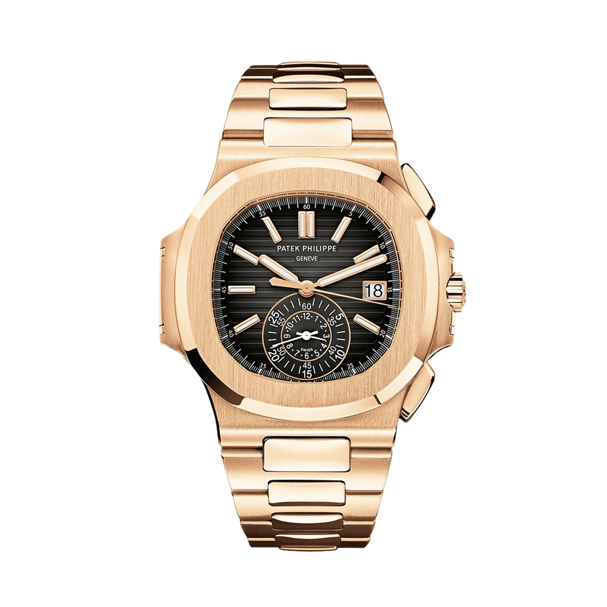 Patek philippe nautilus 2024 chronograph rose gold