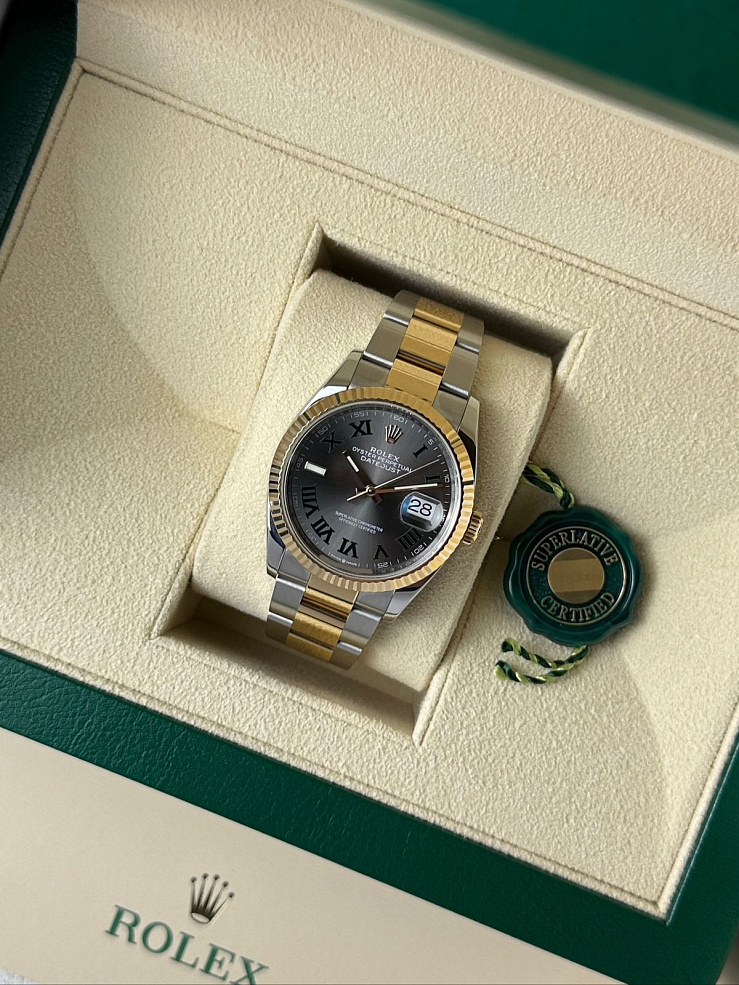 Datejust 36mm Steel & Yellow Gold Wimbldon Dial Oyster Bracelet