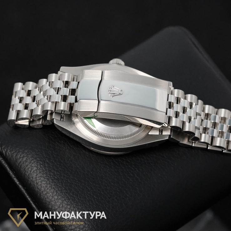 OYSTER PERPETUAL DATEJUST 36 OYSTERSTEEL  and White Gold Diamonds Bezel Flutted Motif
