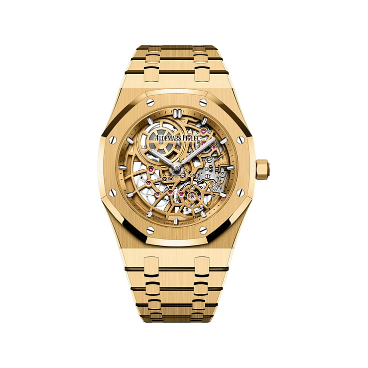 Royal Oak Jumbo Extra-Thin Openworked 39mm Yellow Gold