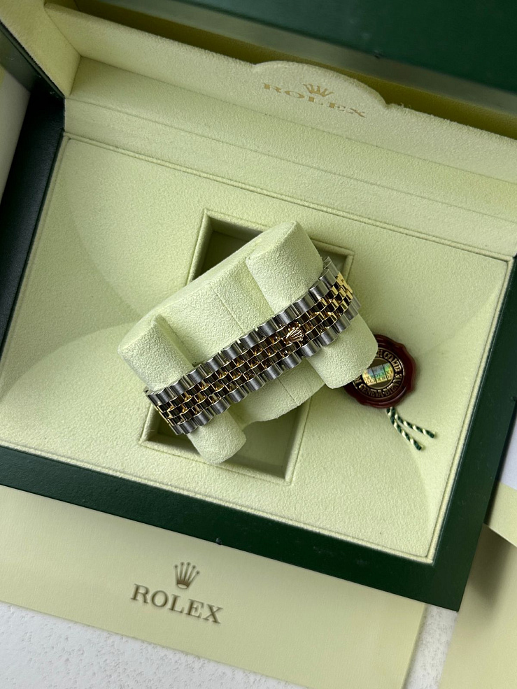 Datejust 36mm Steel & Yellow Gold White Arabic Dial Roulette Date