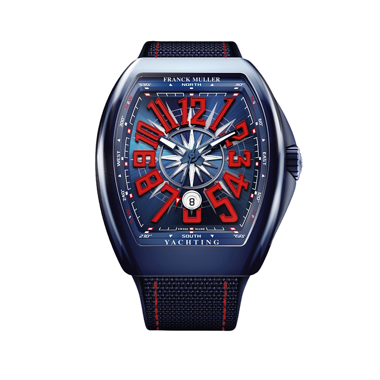 Vanguard Yachting Ceramic Dark Blue and Red 45mm