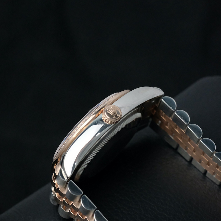 Datejust 36mm Steel & Rose Gold Diamond Bezel