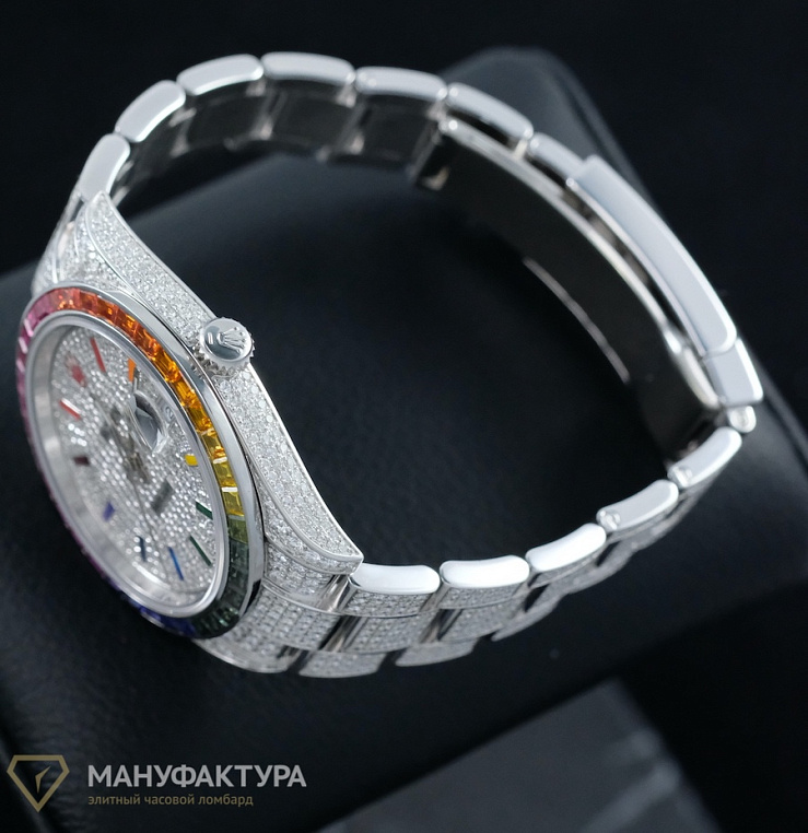 Datejust II Full Pave Rainbow