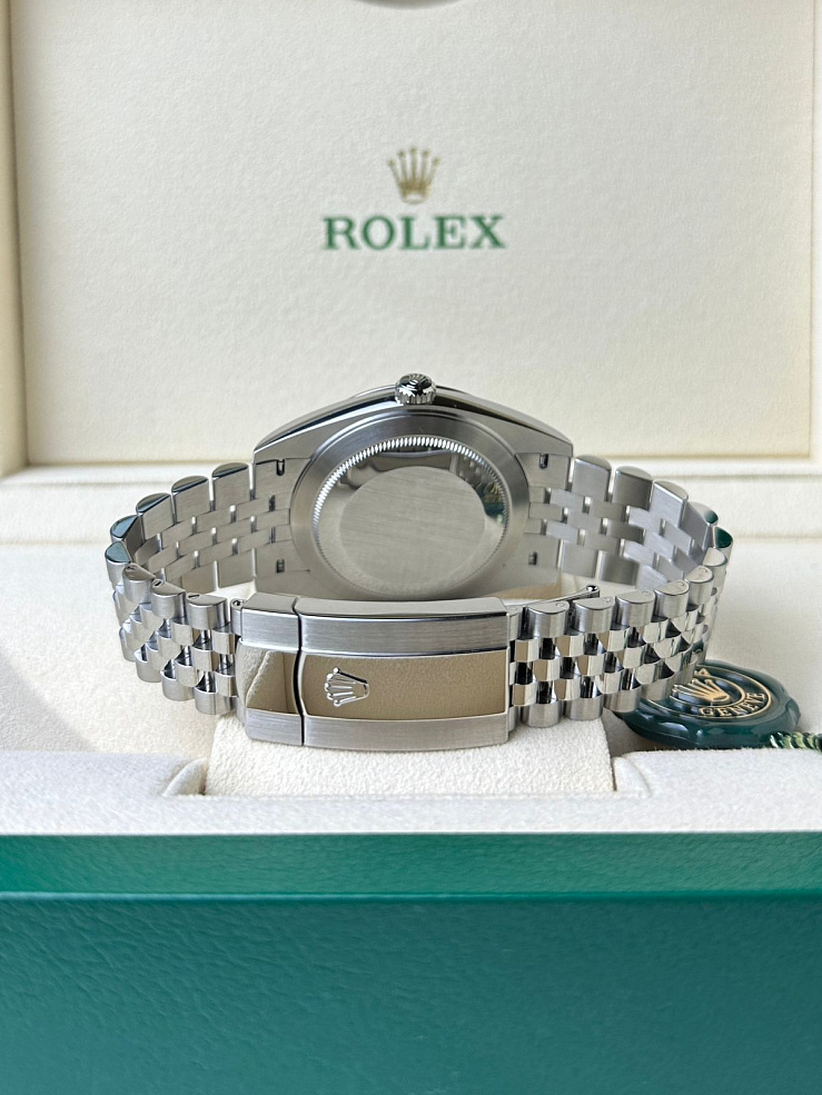 Datejust 41mm Steel & White gold Blue Dial Jubilee