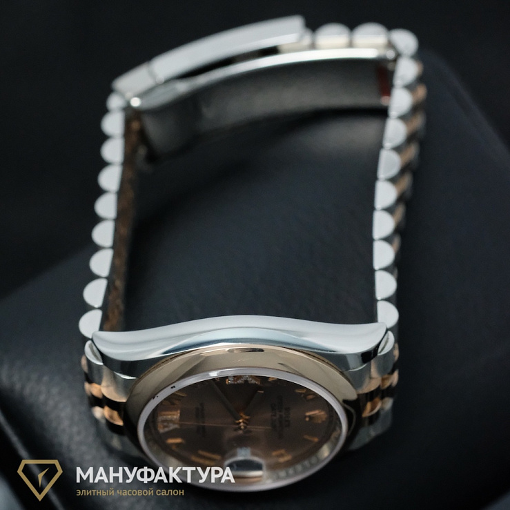DATEJUST 36MM STEEL ROSE GOLD Diamonds pave