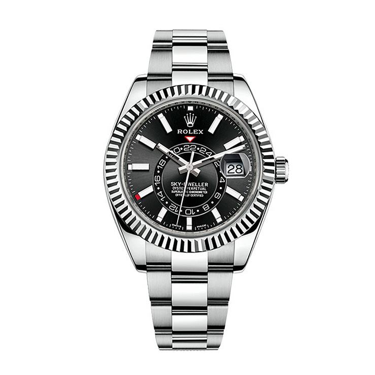 Sky-Dweller Steel Black Dial