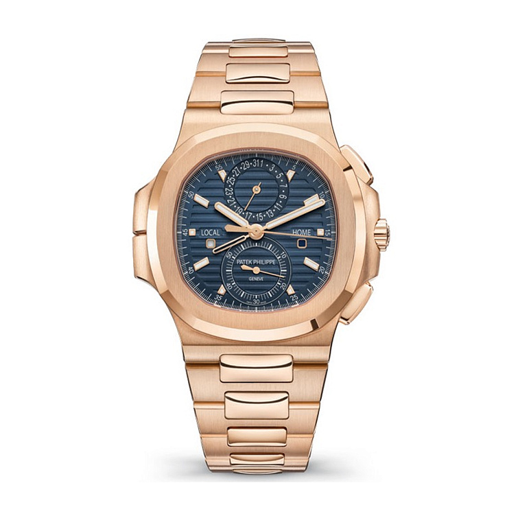 Nautilus Travel Time Chronograph Rose Gold