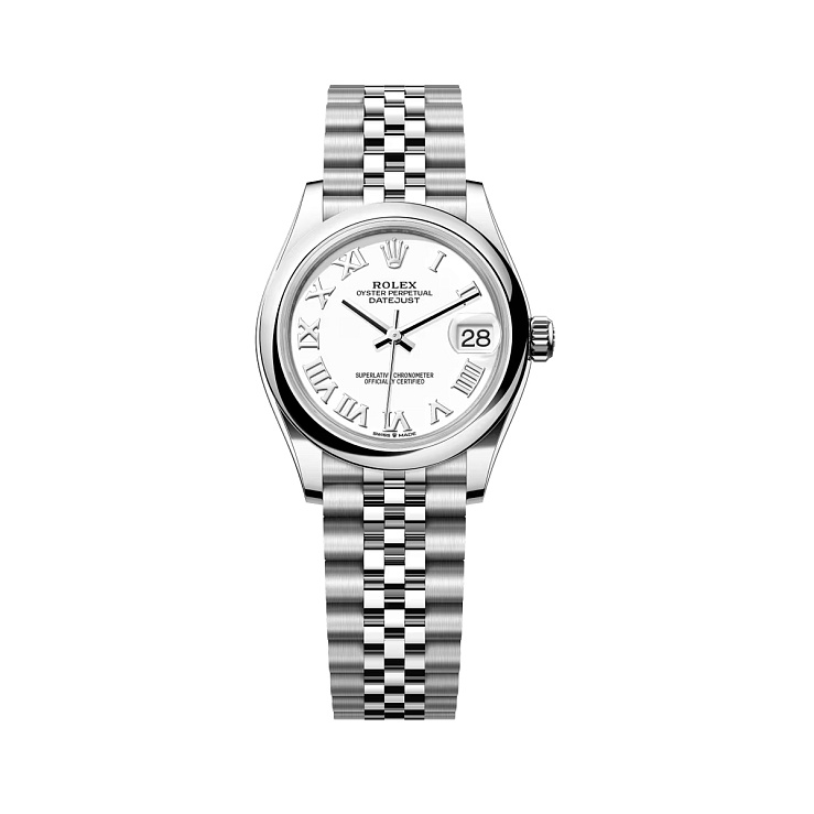 Datejust 31mm Steel White Roman Dial Jubilee Bracelet