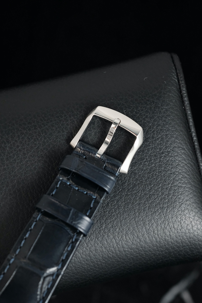 Ecole Annual Calendar Steel Blue Piece Unique 40 mm