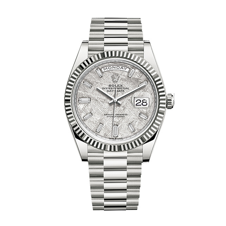 Oyster Perpetual White Gold Day-Date Meteorite 40mm