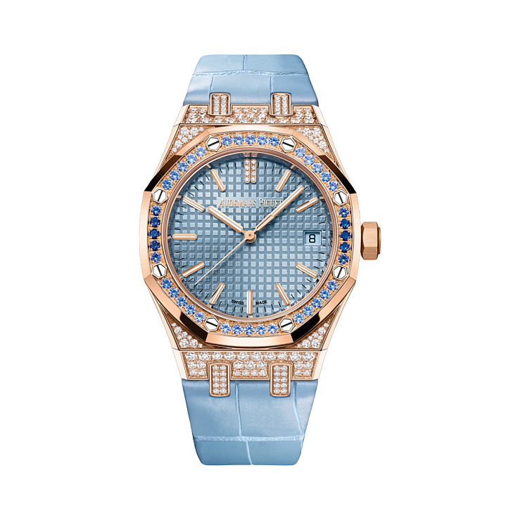 ROYAL OAK SELFWINDING ROSE GOLD with Diamonds and sapphires