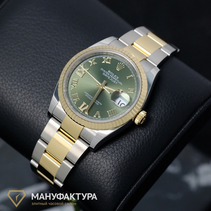 Oyster Perpetual Datejust 36 mm Rolesor Oystersteel and Yellow Gold
