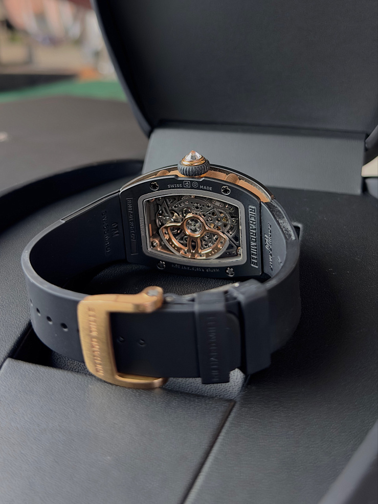Black Ceramic & Rose Gold with Diamonds