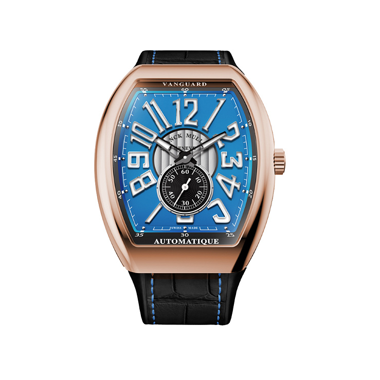 Vanguard Slim Vintage Blue Dial Rose Gold 41mm