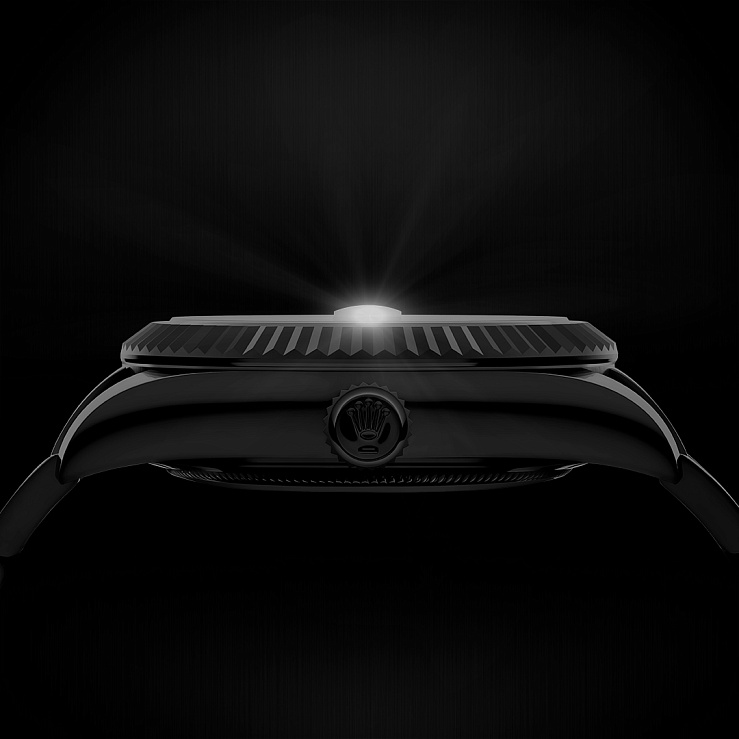 Rolex World Timer Black DLC Red