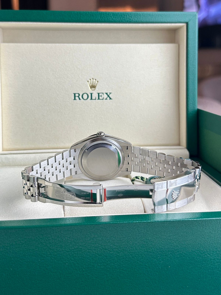 Datejust 36 Steel & White Gold Pink Dial Diamond bezel Jubilee Bracelet