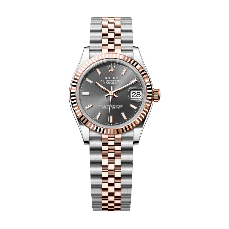 Datejust 31mm Steel and Rose Gold Grey Dial Jubilee Bracelet