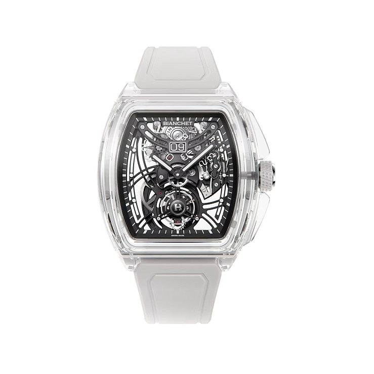 Flying Tourbillon Grande Date  Sapphire White