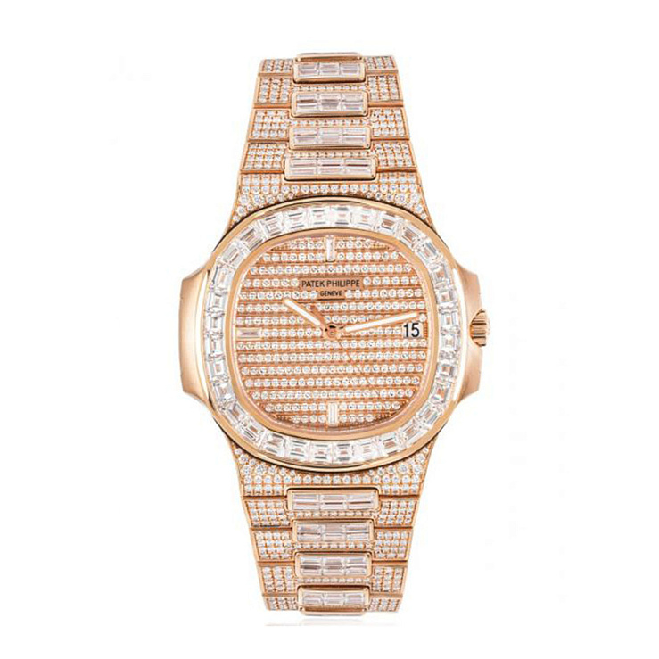 Nautilus Rose Gold Fully Loaded Diamond Set