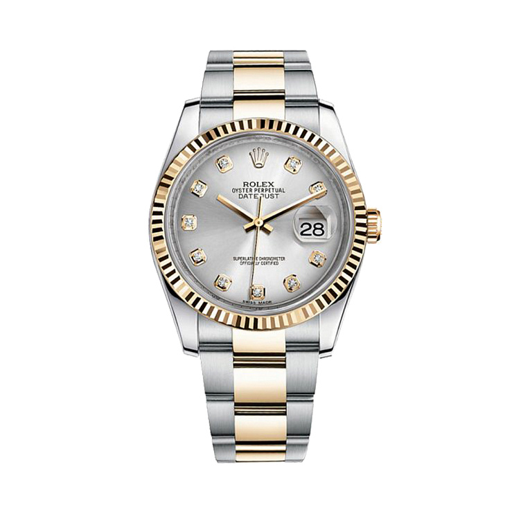Datejust 36mm Steel and Yellow Gold Diamonds