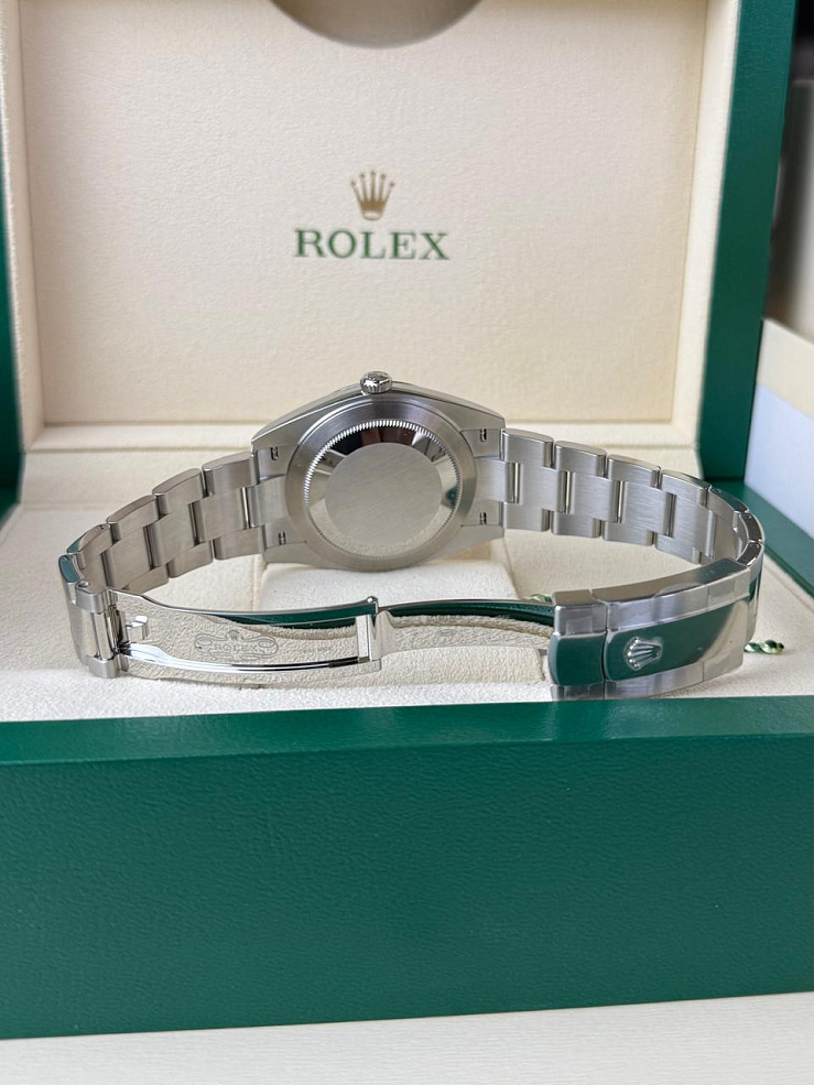 Datejust 41mm Steel Dark Rhodium Dial Oyster Bracelet