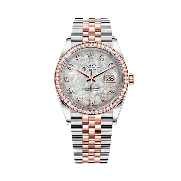 Oyster Perpetual Datejust 36 mm Oystersteel and Everose Gold