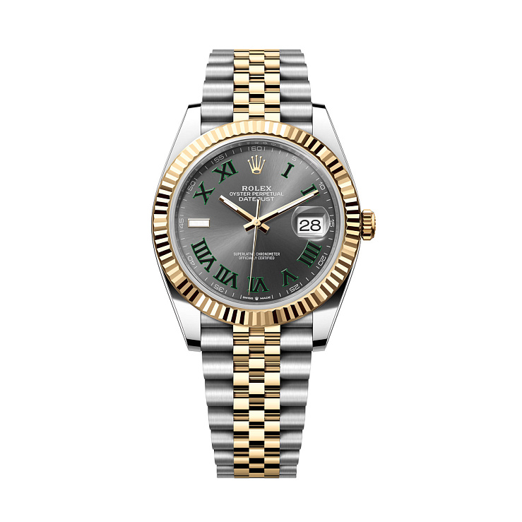Datejust 41mm Steel & Yellow Gold Wimbledon Dial Jubilee Bracelet