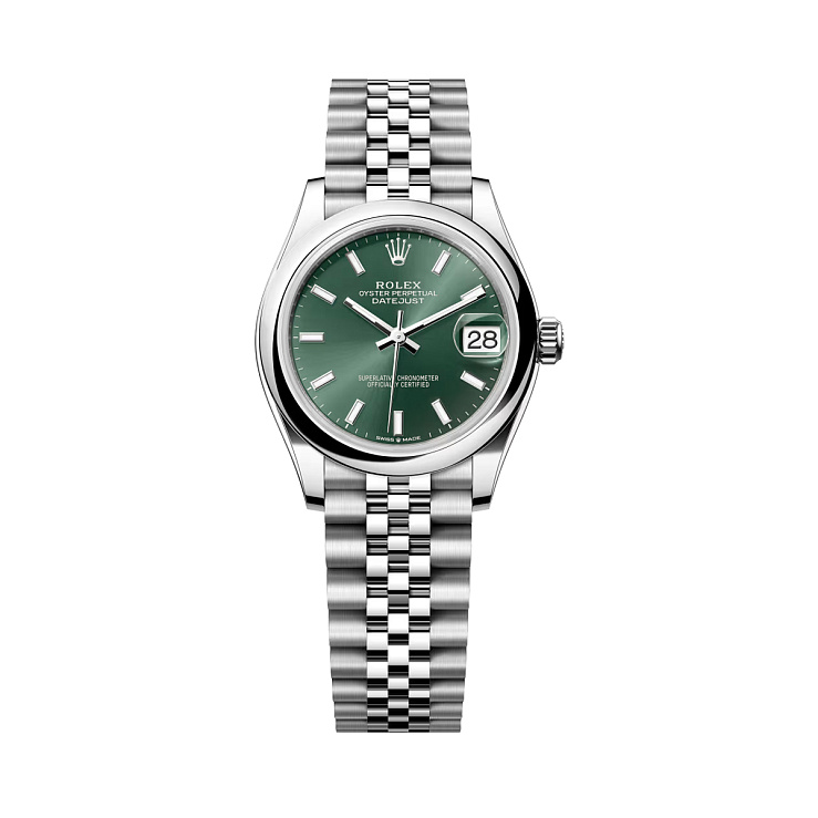 Datejust 31mm Steel Mint Green Dial Jubilee Bracelet