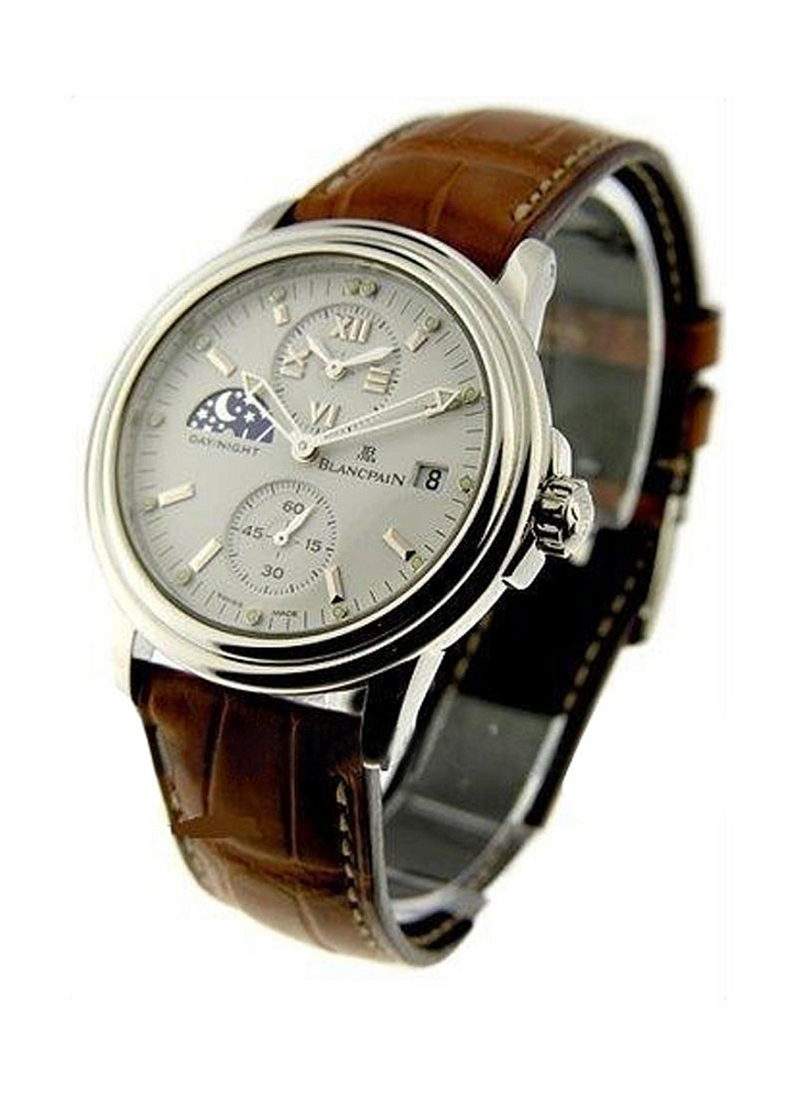 Double Time Zone White Dial Steel Mens Watch 2160