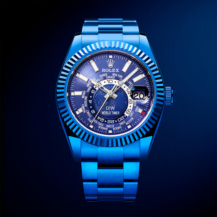 Rolex World Timer Blue DLC