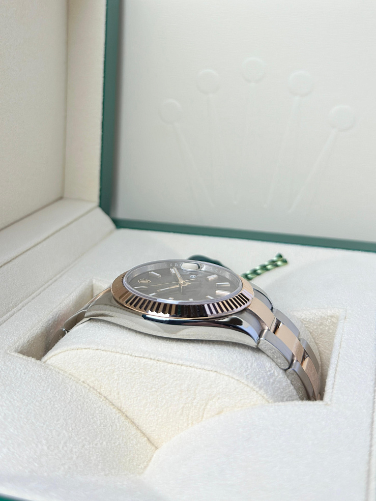 Datejust 41mm Steel & Rose Gold Chocolate dial Oyster bracelet