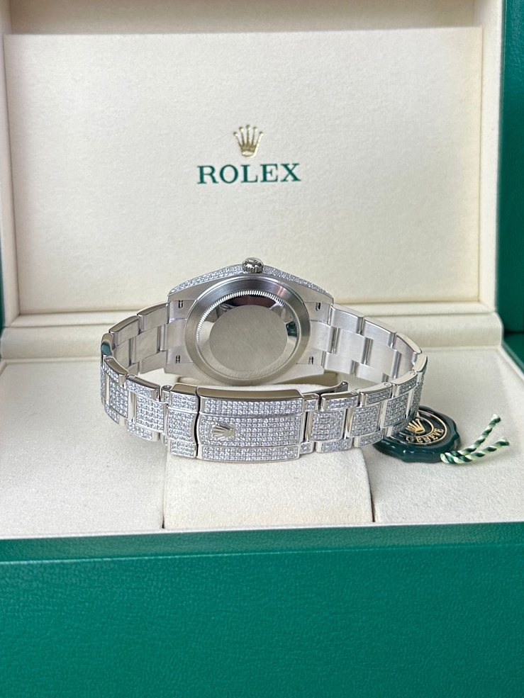 Datejust 41mm Custom Full Pave Iced Out Diamonds