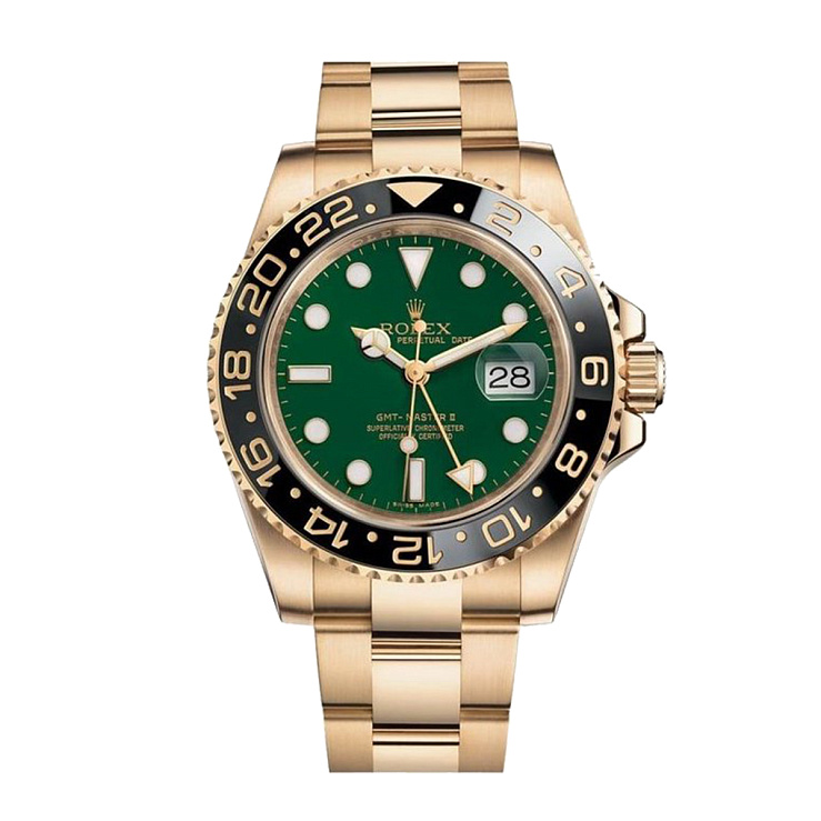 GMT Master Yellow Gold Green Dial