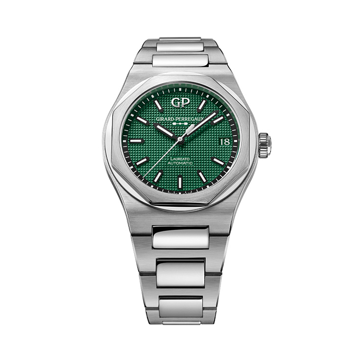 Laureato Steel Green Dial