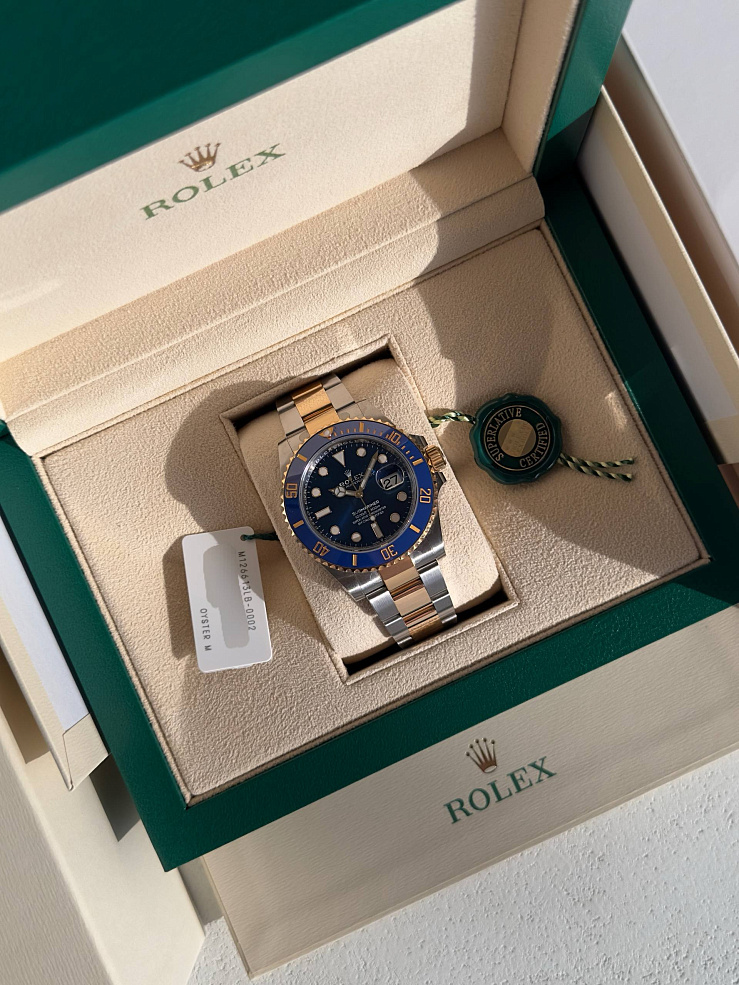 Submariner Date 41mm steel & yellow gold blue