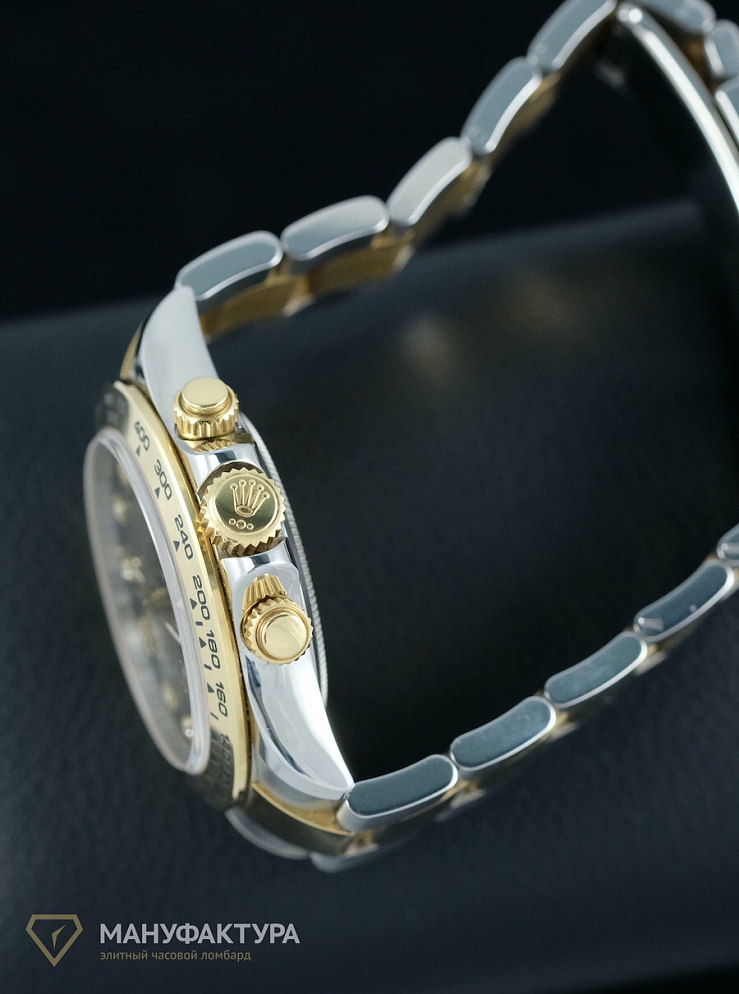 Oyster Perpetual Cosmograph Daytona Black Dial 8 Diamonds