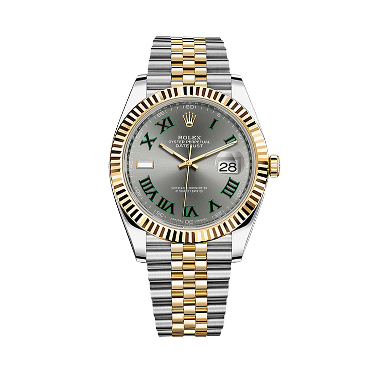 Datejust 41mm Steel & Yellow Gold Wimbledon dial
