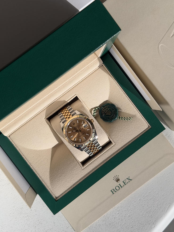 Datejust 41mm Steel & Yellow Gold Champagne dial Jubilee