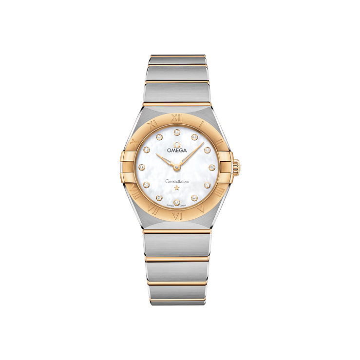 Constellation Manhattan MoP Diamond dial Quartz Steel & Gold 28mm