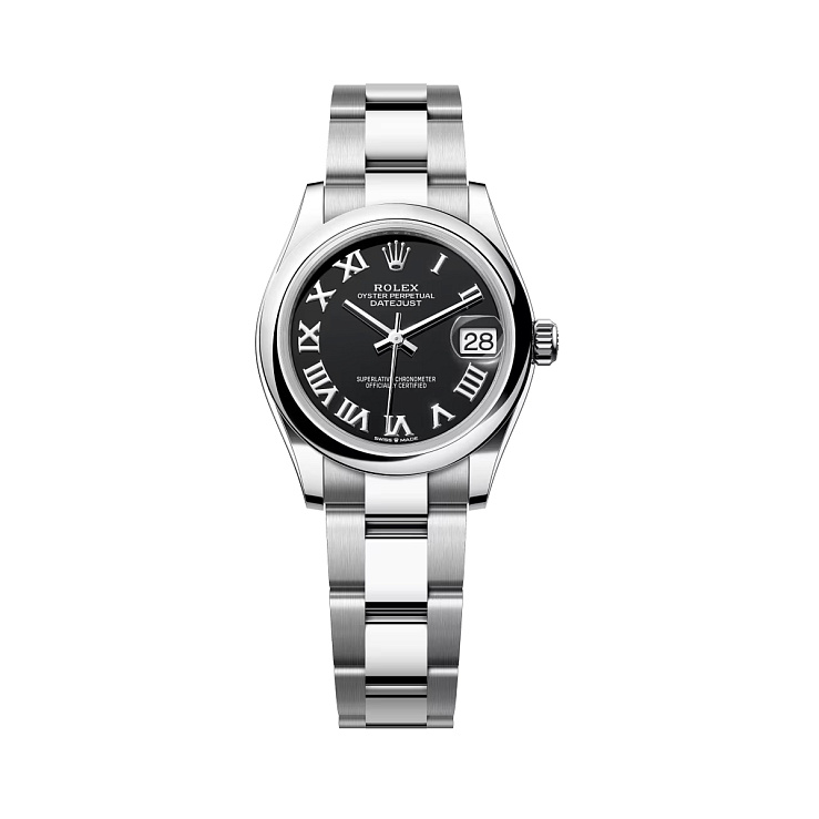 Datejust 31mm Steel Black Dial Oyster Bracelet