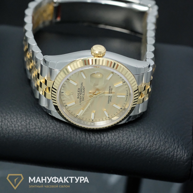 Datejust 36mm Steel & Yellow Gold Palm Motif