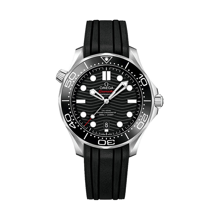 SEAMASTER Diver 300M Black Rubber Strap