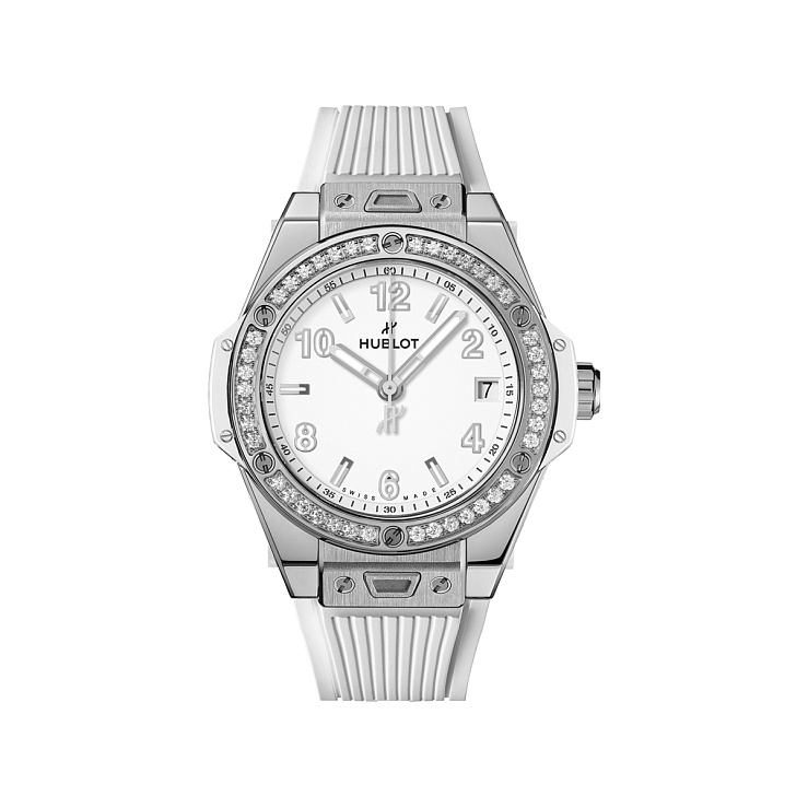 BIG BANG ONE CLICK STEEL WHITE DIAMONDS 39mm
