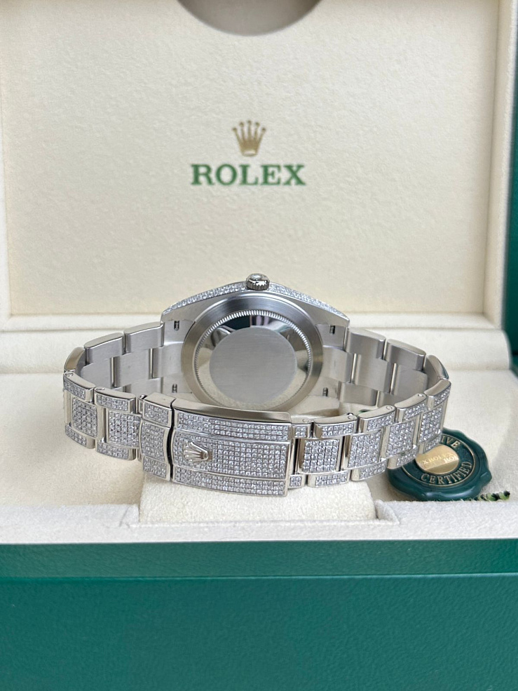 Datejust 41mm Custom Full Pave Iced Out Diamonds