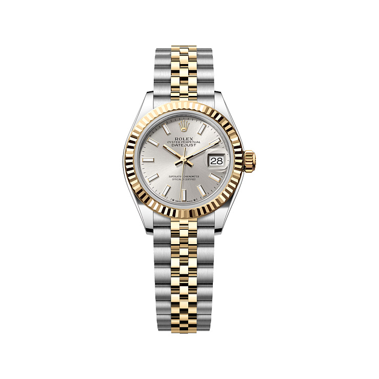 Lady-Datejust 28mm Steel & Yellow Gold Silver Dial Jubilee Bracelet