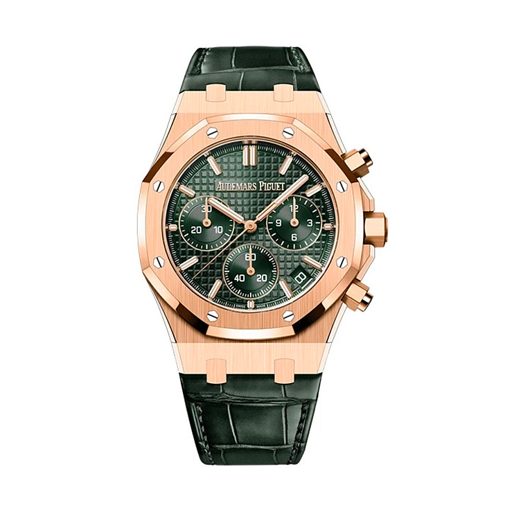 Royal Oak Chronograph 41mm Rose Gold Green Dial