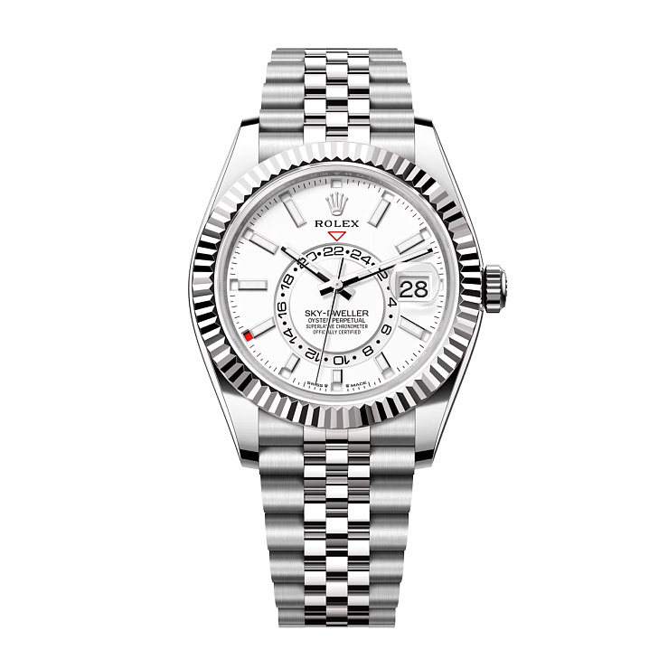 Sky-Dweller White Dial Jubilee bracelet